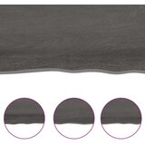 Stolna Mizna plošča temno siva 180x60x4 cm obdelana trdna hrastovina, (20979337) | Shoptok.si