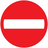  Znak zabrane (Promjer: 30 cm, Zabranjen prolaz) Cijene