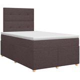  Boxspring krevet s madracem Tamno smeđa 120 x 200 cm Tkanina | shoptok.hr