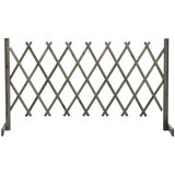  Vrtna rešetkasta ograda siva 150 x 80 cm od masivne jelovine | shoptok.hr