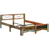 Maison Chic Posteljni okvir - Dvoposteljna postelja - Zakonska postelja iz trdnega predelanega lesa 160x200 cm, (21692731) | Shoptok.si