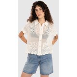 Levi's Susanna Floral Crochet Srajca egret cotton | Shoptok.si