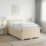  Boxspring krevet s madracem Krem 120 x 200 cm Tkanina | shoptok.hr