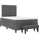  s opruga kutije Tamno siva 120 x 190 cm tkanina | shoptok.hr