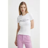 Abercrombie & Fitch Kratka majica ženski, bež barva