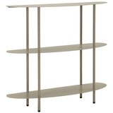 Mauro Ferretti Sivo-bež metalni pomoćni stol 28x90 cm Saturn – Cijene
