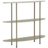Sivo-bež metalni pomoćni stol 28x90 cm Saturn –