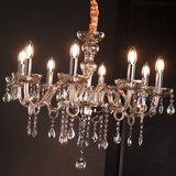 Lesnina XXXL KRISTALNA VISEČA SVETILKA 70/110 cm E14 | Shoptok.si