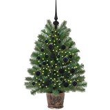 vidaXL Umestno božično drevo med 150 LED Zelena 90 cm PE in PVC | Shoptok.si