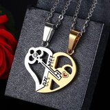 Smania verižica ljubezenski ključ - srebrna/zlata | Shoptok.si