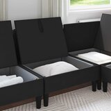  Srednji sofa s ladicom Crna Baršun | shoptok.hr