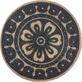 vidaXL Ručno rađeni tabure plavi 45 x 30 cm od jute | shoptok.hr
