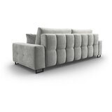 Cosmopolitan Design Svijetlo siva baršunasti sklopiva/s prostorom za odlaganje sofa 250 cm Wicklow – | shoptok.hr