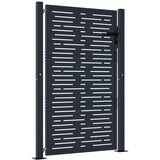  Vrtna vrata antracit boje 100x150 cm čelična kvadratna dizajna | shoptok.hr