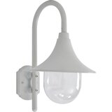 vidaXL Vrtna zidna svjetiljka E27 42 cm aluminijska bijela Cijene