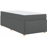  Krevetna konstrukcija Tamno siva 100 x 200 cm tkanina | shoptok.hr