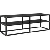 vidaXL TV ormarić crni s crnim staklom 120 x 40 x 40 cm Cijene