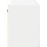  Zidni stakleni ormarić 2 pcs Visoki sjaj bijela 60 x 31 x 40 cm | shoptok.hr