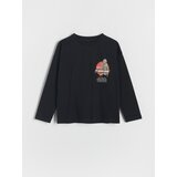 Reserved - Predimenzionirana majica dugih rukava The Mandalorian - crno | shoptok.hr