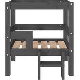  Krevet za pse sivi 55,5x53,5x60 cm od masivne borovine | shoptok.hr