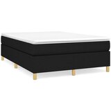 Maison Chic Box spring postelja - Vzmetna postelja z vzmetnico črna 140x200 cm blago SL20857, (21881062) | Shoptok.si
