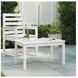  Vrtni stol bijeli 82 5 x 50 5 x 45 cm od masivne borovine | shoptok.hr