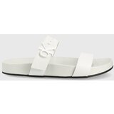 Calvin Klein Jeans Kožne natikače za žene, boja: bijela | shoptok.hr