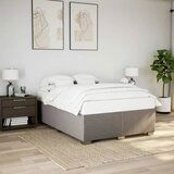 Furnova Posteljni okvir brez vzmetnice taupe 140x200 cm blago, (21939983) Cene