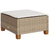 Maison Chic Vrtni stolček - Vrtni stoli z blazino bež 63,5x56x32 cm poli ratan JS813, (21878507) Cene