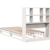 vidaXL Krevet s regalom za knjige bez madraca bijeli 90x190 cm od drva | shoptok.hr