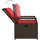  Vrtne stolice s naslonjačem 2 kom. smeđe od poliratana | Shoptok.si