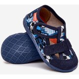 Boto Slippers Milami Children's With Velcro In Balls Navy Blue Reathiana | shoptok.hr