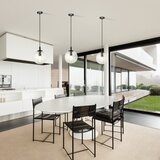  Visilica na sajli COSMO 1xE14/10W/230V Ø 14 cm crna/prozirna | Eponuda.com