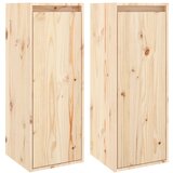 Maison Chic Stenska omarica - Zidna omarica 2 kosa 30x30x80 cm trdna borovina iu708, (22063204) Cene