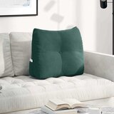  Jastuk za leđa Tamnozelena 60 x 24 x 50 cm Baršun | shoptok.hr