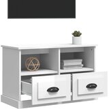 TV ormarić sjajni bijeli 80x35x50 cm od konstruiranog drva | Eponuda.ba