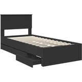 Krevetna konstrukcija Crna 90 x 190 cm Inženjersko Drvo | Eponuda.com