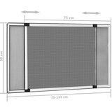  Raztegljiv komarnik za okna bel (75-143)x50 cm, (20767724) Slike