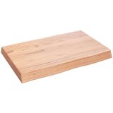 Stolna ploča svjetlosmeđa 60 x 40 x 6 cm od obrađene hrastovine | shoptok.hr