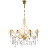  Luster s perlama zlatni 8 žarulja E14 | shoptok.hr