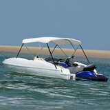 vidaXL Bimini tenda s 3 loki bela 183x180x137 cm | Shoptok.si