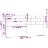  Metalno zamjensko uzglavlje crno 160 cm | shoptok.hr