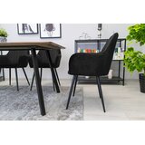 LUGO stolica od crnog baršuna s crnim nogama x 1 | shoptok.hr