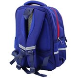 Školski ruksak s remenom za prsa, tamnoplavi, crveni, 20 l, 38 cm | shoptok.hr