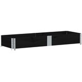  Vrtna sadilica crna 150x50 cm od masivne borovine | shoptok.hr