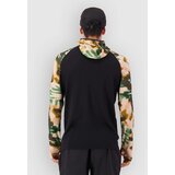 Mons Royale Temple Merino Long Sleeve Hood Funkcijska srajca bush camo / black | Shoptok.si