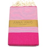 ANNA ANIQ Brisača za hamam - vzorec satja - Fuchsia Flower | Shoptok.si