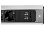 Boschmann casia 2 2x utičnica 1x usb punjač a/c (932.002) izgled nerđajućeg čelika, kratki 932.002 | Eponuda.com