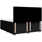  Krevet s oprugama i madracem crni 200x200 cm od tkanine | shoptok.hr
