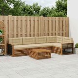 Set vanjskih sofa 6 kom. Prirodna i bež | shoptok.hr